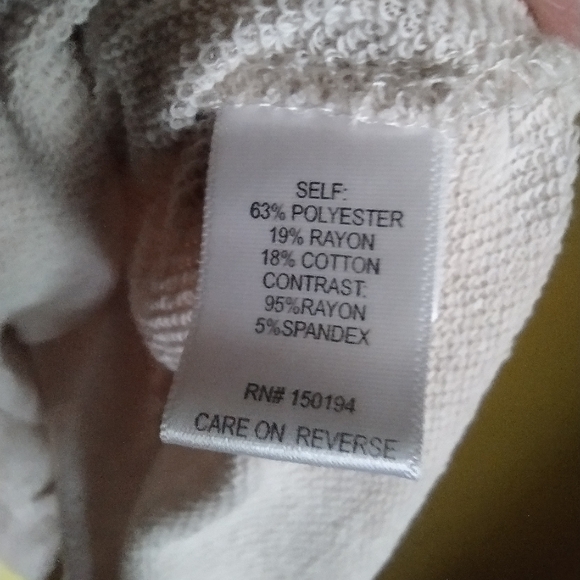 Living Doll Foil Deer Reindeer Lightweight Sweatshirt Long Sleeve Shirt size S - Picture 7 of 8